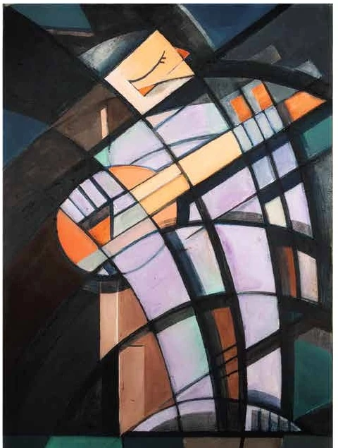The Devotee, acrylic on canvas