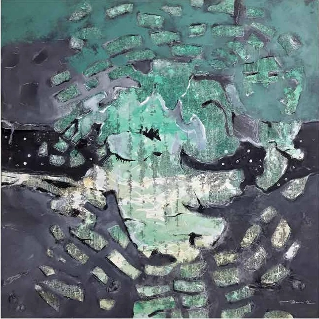 The Forgotten Lady, acrylic on canvas